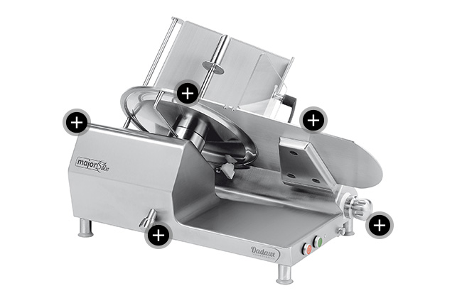 Dadaux Trancheuse Major Slice incliné 350 + lame teflonée